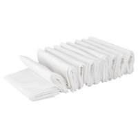 Seasons  White Cotton Handkerchief for Men - 10 Piece