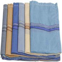 Seasons Multicolor Cotton Handkerchies for Men - 6 Pieces