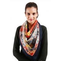 Uniscarf Blue Piccaso Viscose Scarf for women