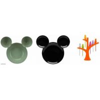Seasons Mickey Plate with Fruit Fork