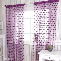 Attractive Printed Net Polyester Curtains 