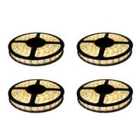 Set Of 4 Imported 5 Meter LED Strip Warm Yellow With Adapter 