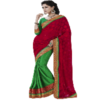 Red Colour Jacquard Traditional Designer Occation Wear Saree With Matching Blouse Piece