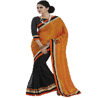 Orange Colour Creape Jacquard Traditional Designer Occation Wear Saree With Matching Blouse Piece