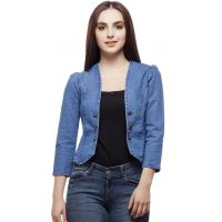 Seasons Women Denim Blue  Jackets