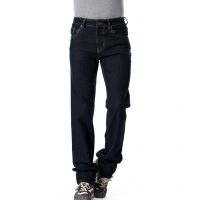  Seasons Jeans Navy Blue Cotton Blend Regular Fit Jeans For Men