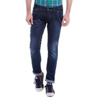  Seasons Classy Navy Blue Slim Fit Jeans for Men