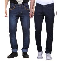  Seasons Cotton Blend Regular Jeans (Pack Of 2)