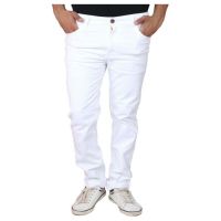 Sesaons White Skinny Solid Jeans