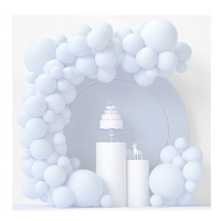 Jolly Party  Pastel Blue  Balloons Latest Party BalloonsFor Birthday / Anniversary / Engagement / Wedding / Baby Shower / Farewell / Any Special Event Theme Party Decoration - (Pack Of 50pc)