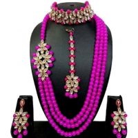 Classic Purple Alloy Women's Jewellery Set 