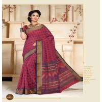 Kajri Brown Printed Cotton Saree