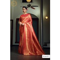 Kasuba Silk Zari Red Women Saree