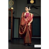 Kasuba Silk Zari Maroon Women Saree