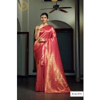 Kasuba Silk Zari Pink Women Saree