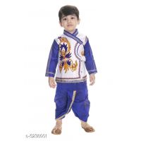 Cute Classy Kids Boys Purple Kurta Sets