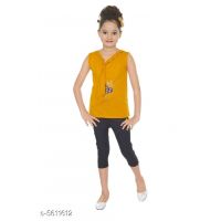 Fashionable Yellow Kids Clothing Sets
