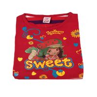 Little Babs Red Printed Tee