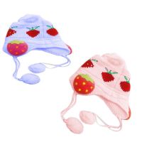 Pack 2 Strawberry Beanie Woolen Baby Cap