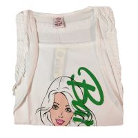 Little Babs White Barbie Printed Tee
