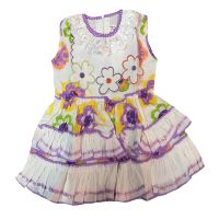 60% Off Summer Floral Kids Frock (6-18-Months)