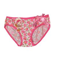 Kids Floral Side Ribbon Bow Panty