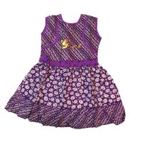 40 % Off On Purple Floral Printed Sleeveless Frock