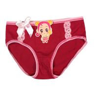 Red Lace Ribbon Bow Kids Panty