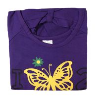 Purple Butterfly Printed Top