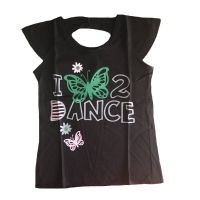 Black Butterfly Printed Top