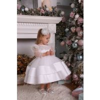 White Net Satin and Cotton Frocks