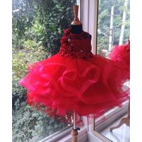 Red Net Satin & Cotton Full flair Gowns