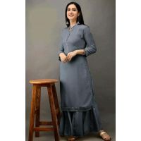 Adrika Drishya Grey Women Kurta Sets