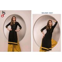 Aakarsha Graceful Women Black Kurta Sets