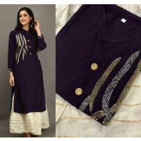 Charvi Refined Purple Women Kurta Sets