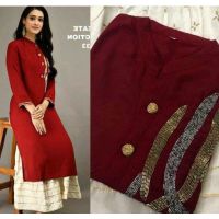 Charvi Refined Maroon Women Kurta Sets