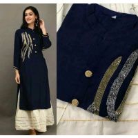 Charvi Refined Navy Women Kurta Sets