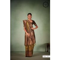 Kutch Kala Green Zari Women Saree