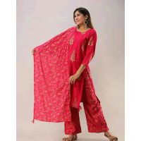 Abhisarika Fashionable Pink Women Kurta Sets