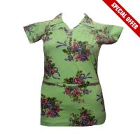 65% Off H&M Green Floral Printed Top