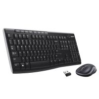 Logitech MK270r Wireless Combo Keyboard  (Black)