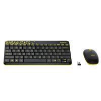 Logitech MK240 Wireless Keyboard and Mouse Combo  (Black&Chartreuse Yellow)