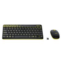 Logitech MK240 Wireless Keyboard and Mouse Combo (Black&Chartreuse Yellow)