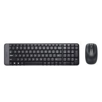 Logitech MK220 Mouse & Keyboard Combo Wireless Laptop Keyboard (Black)