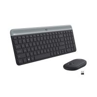 Logitech MK470 Slim Keyboard & Mouse Combo, Whisper-Quiet Wireless Multi-device Keyboard  (Graphite)
