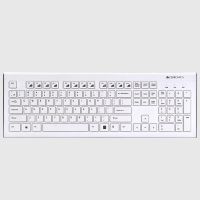 ZEBRONICS Zeb- DLK01 Multimedia Keyboard Wired USB Desktop Keyboard  (White)