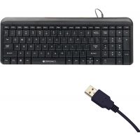 ZEBRONICS Zeb-Glide / Multimedia, Rupee Symbol Key, Gold Plated USB Connector Wired USB Desktop Keyboard (Black)