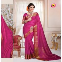 Meera Rani Tussar Jacqard Silk Saree