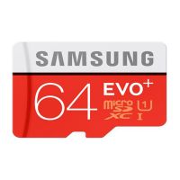 Samsung 64 GB UHS-I 80MB/s Class 10 Evo Plus Micro SDXC Card (with SD Adapter)