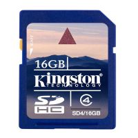 Kingston 16 GB SDHC Class 4 20 MB/s Memory Card